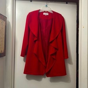 Calvin Klein ruffle blazer 4